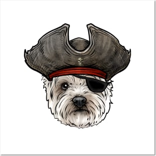 West Highland Terrier Pirate Posters and Art